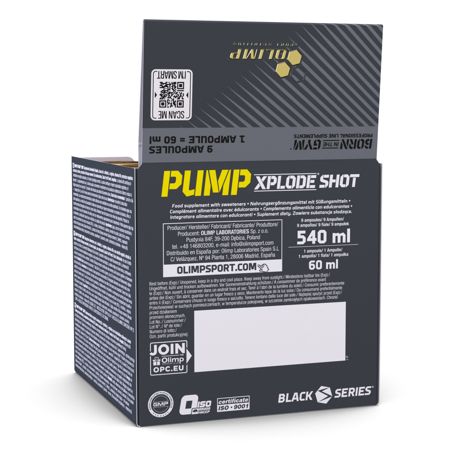 Olimp Nutrition Pump Xplode Shot 9 x 60ml