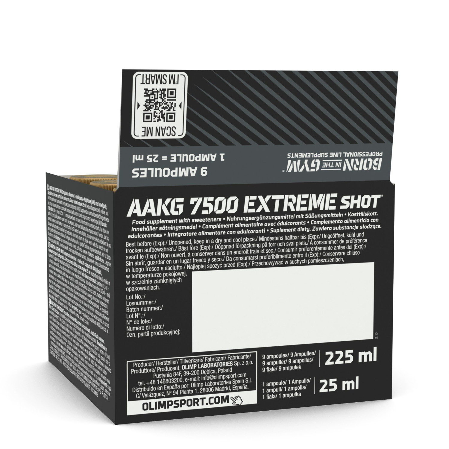 Olimp Nutrition AAKG 7500 Extreme Shot 9 x 25ml