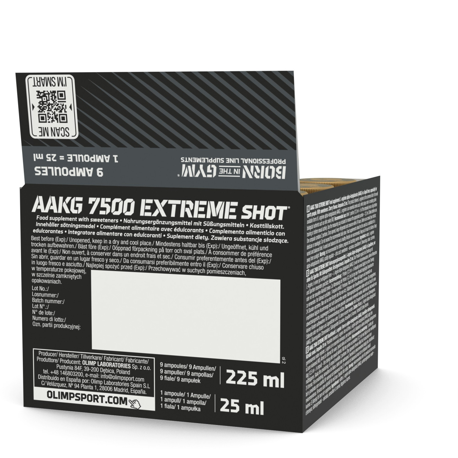 Olimp Nutrition AAKG 7500 Extreme Shot 9 x 25ml