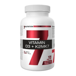 7Nutrition Vitamin D3 + K2MK7 120 Vege Caps