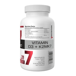 7Nutrition Vitamin D3 + K2MK7 120 Vege Caps