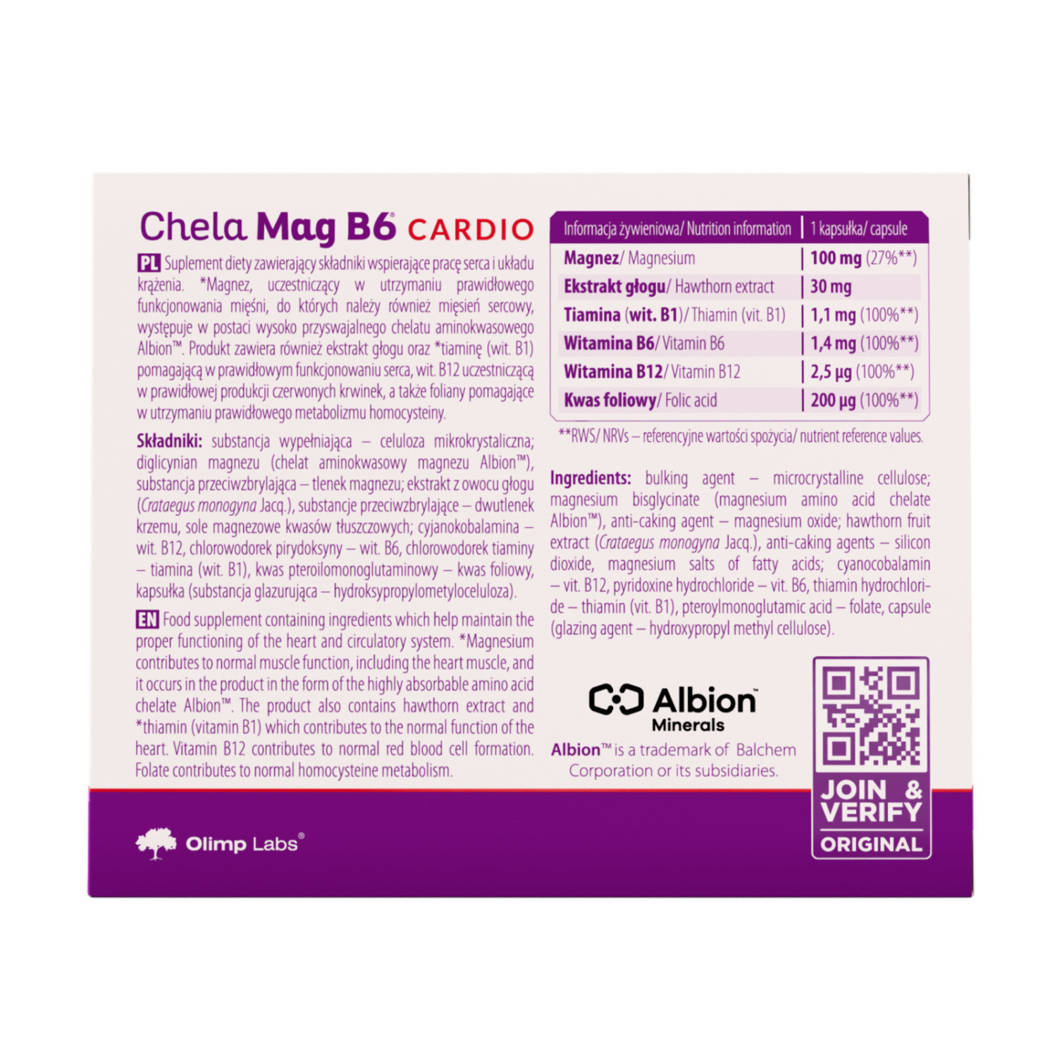 Olimp Labs Chela Mag B6 Cardio 30 Caps Olimp Labs Chela Mag B6 Cardio 30 Caps