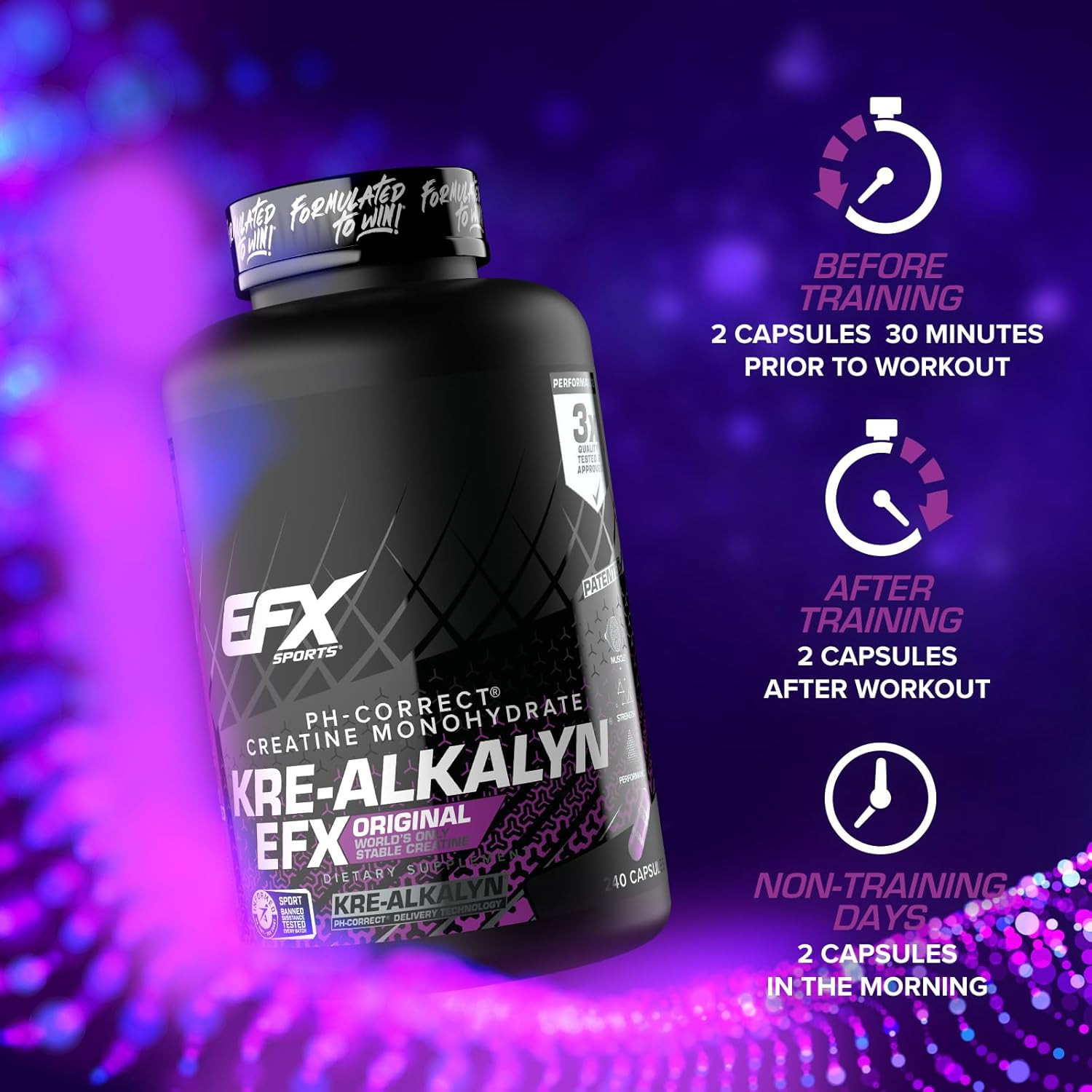 EFX Sports Kre-Alkalyn Dye Free Caps EFX Sports Kre-Alkalyn Dye Free Caps