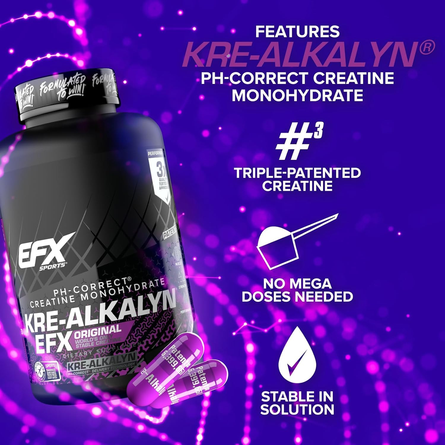 EFX Sports Kre-Alkalyn Dye Free Caps EFX Sports Kre-Alkalyn Dye Free Caps