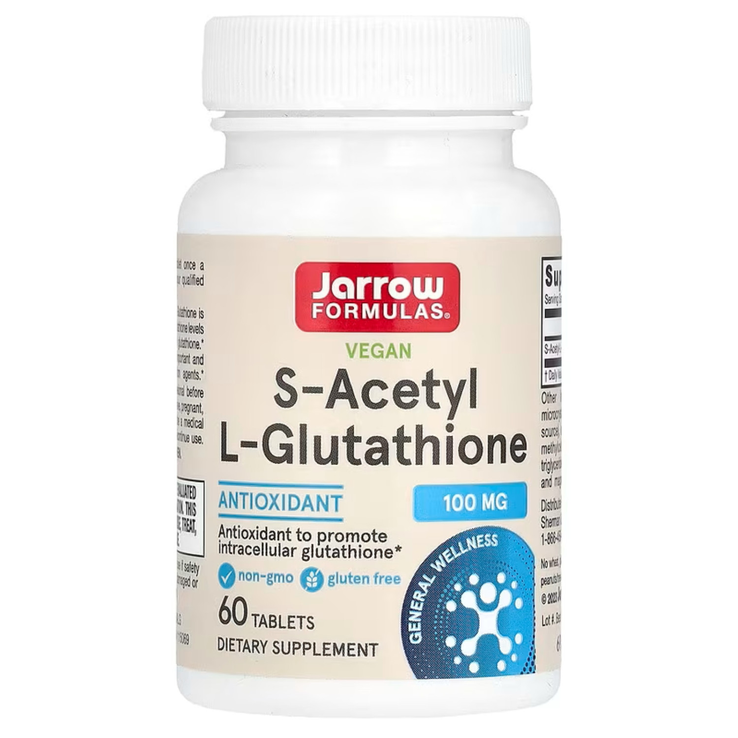 Jarrow Formulas S-acetyl L-glutathione 60 Tabs Jarrow Formulas S-acetyl L-glutathione 60 Tabs