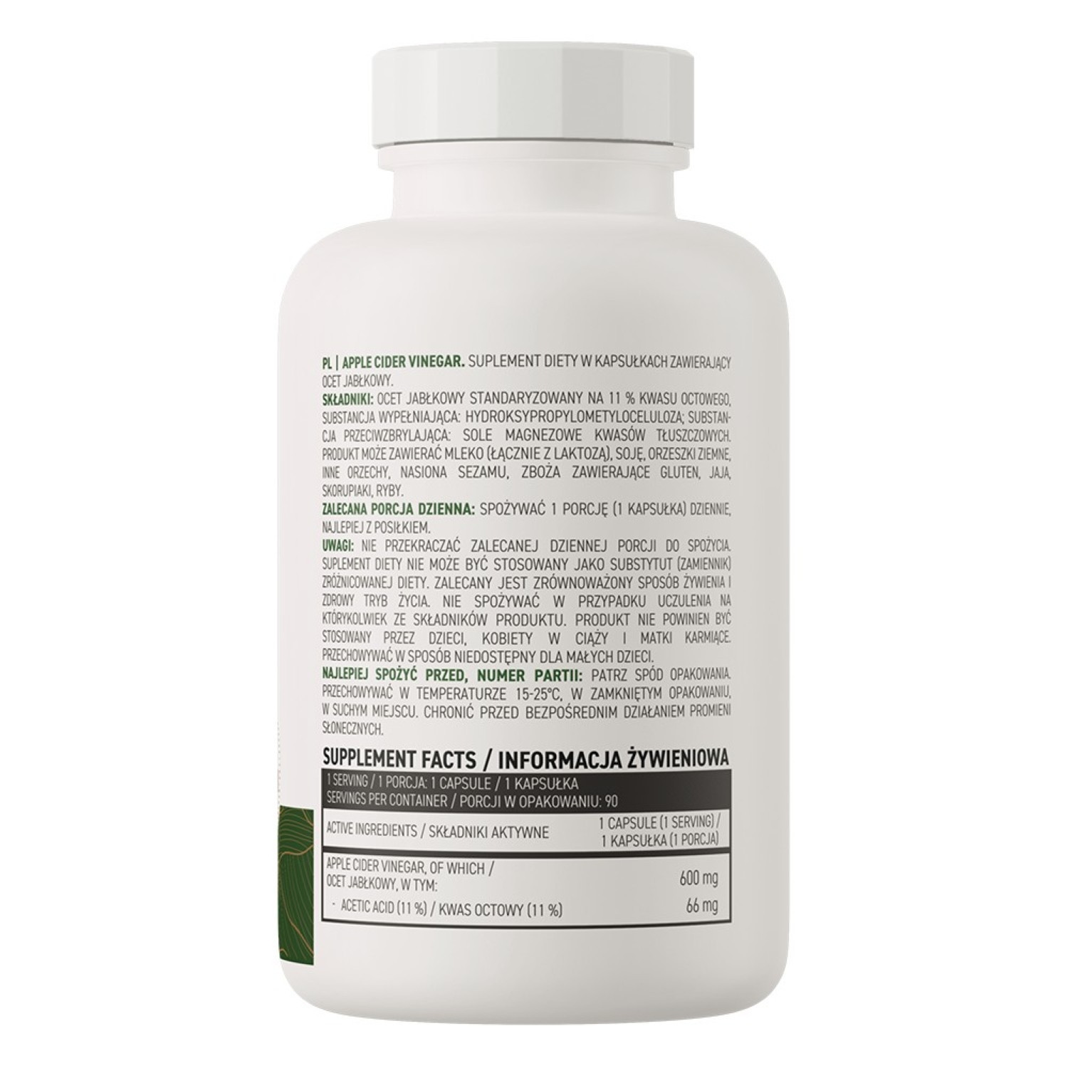 Ostrovit Apple Cider Vinegar 90 Vegan Caps Ostrovit Apple Cider Vinegar 90 Vegan Caps