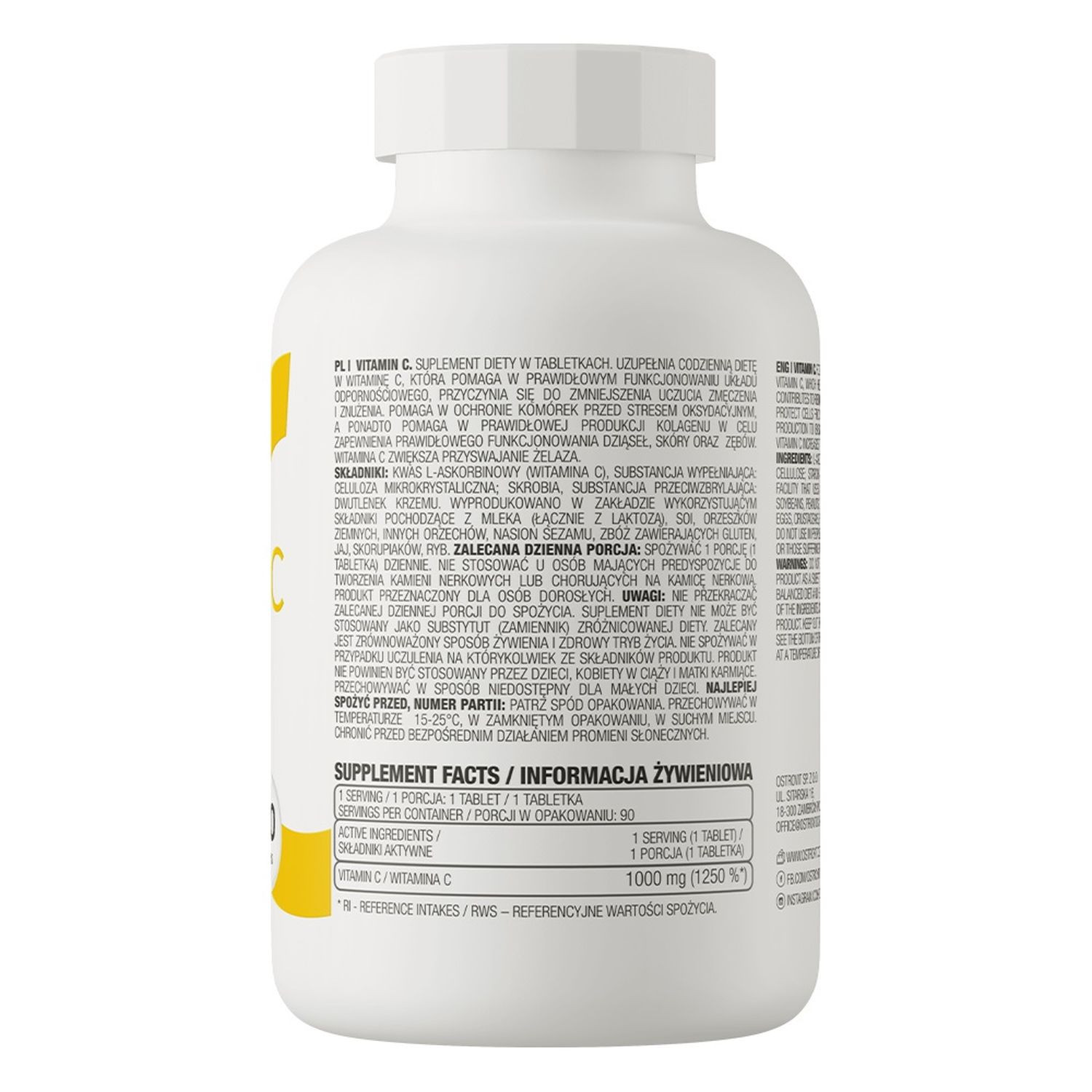 Ostrovit Vitamin C 90 Tabs Ostrovit Vitamin C 90 Tabs