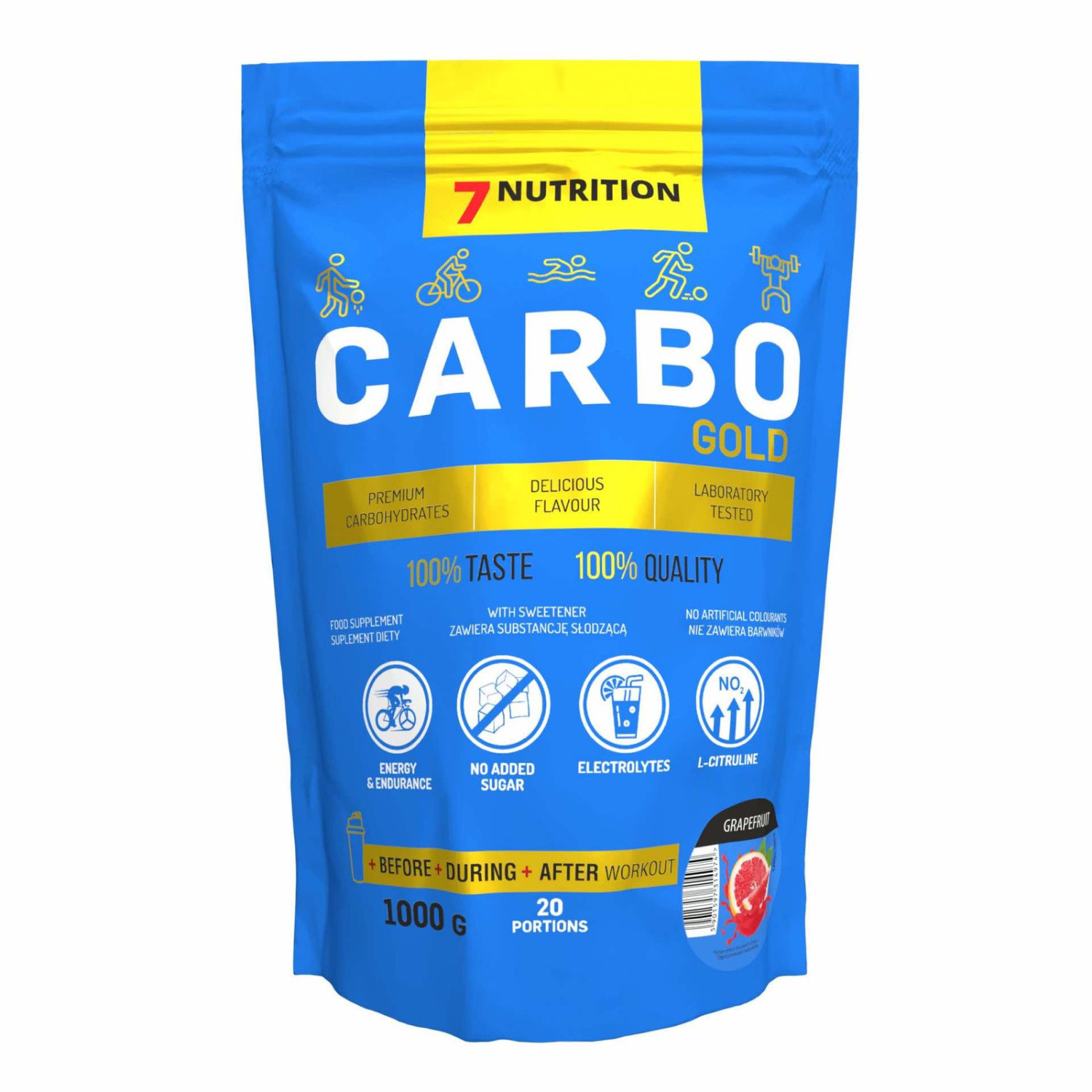 7Nutrition Carbo Gold Powder 1000g 7Nutrition Carbo Gold Powder 1000g