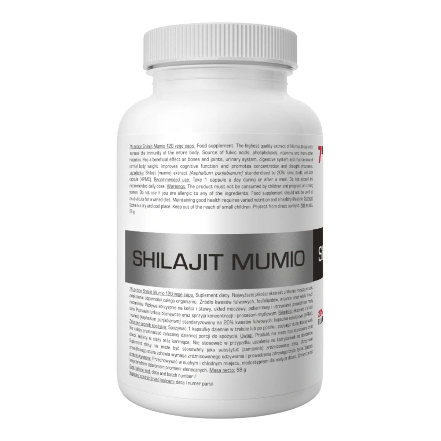 7Nutrition Shilajit Mumio 120 Vege Caps