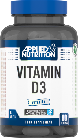 APPLIED NUTRITION VITAMIN D3 90 TABS CLEAR
