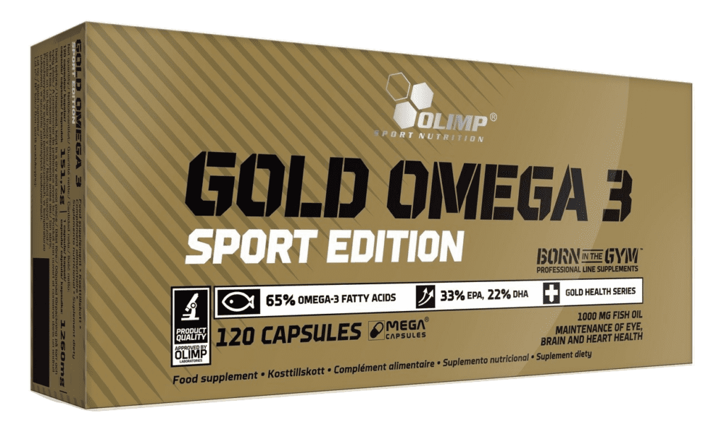 OLIMP NUTRITION GOLD OMEGA 3 SPORT EDITION 120 CAPS CLEAR