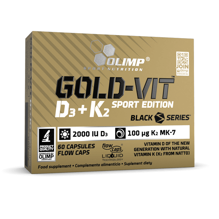 OLIMP NUTRITION GOLD-VIT D3+K2 SPORT EDITION CLEAR