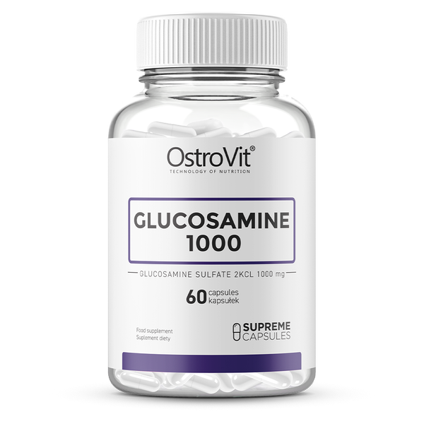 OSTROVIT GLUCOSAMINE 1000 SUPREME CAPSULES 60 CAPS FRONT CLEAR